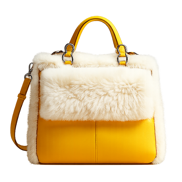 Ivory Shearling Carry image